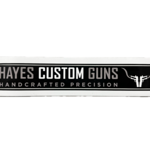 Hayes Custom Guns 6 3/4" x 1" sticker